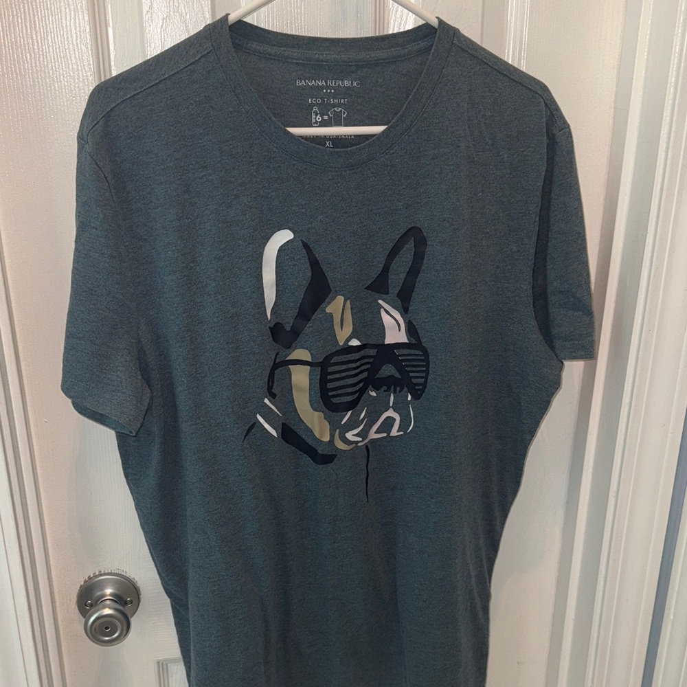 Banana Republic Dog Tee - Dark Gray